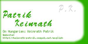 patrik keinrath business card